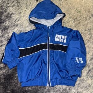 NFL Blue and Black Jacket with Gray Lining 12m flaw zip